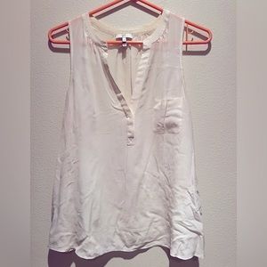 White Joie ~SILK~ sleeveless tunic top